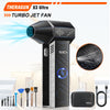 Updated X3Ultra Turbo Jet Fan,Mini Handheld 180000RPM Powerful Compressed air Duster for Car Dryer/PC/Home Cleaning-THERAGUN